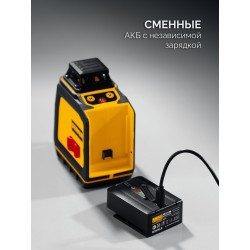 Лазерный нивелир STAYER SL-3D #2, 50м, точн. +/-0,5 мм/м, зеленый, микролифт, держатель 34963-2