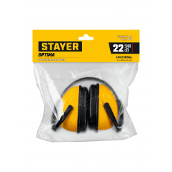 Защитные наушники STAYER OPTIMA, защита до 102 дБ, 11181