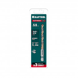 29652-5 KRAFTOOL НЕХ-1/4″, d 5.0 х 91 мм, сверло по металлу для винтовёртов и шуруповертов IMPACT READY (29652-5)