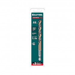 29652-8 KRAFTOOL НЕХ-1/4″, d 8.0 х 117 мм, сверло по металлу для винтовёртов и шуруповертов IMPACT READY (29652-8)