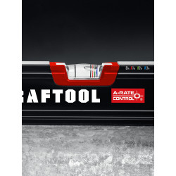 Сверхпрочный уровень KRAFTOOL A-RATE CONTROL, 400 мм, точность 0.3 мм/м, с инновационным зеркальным глазком, 34986-40