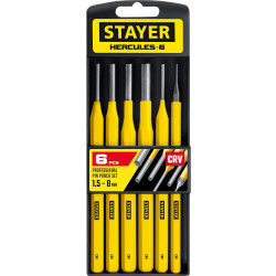 21077-H6 Набор выколоток, 6 предметов STAYER HERCULES