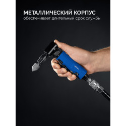 64337-H Набор в кейсе: угловая цанговая пневмошлифмашина ЗУБР, 10 шарошек и оснастка, ПРОФЕССИОНАЛ