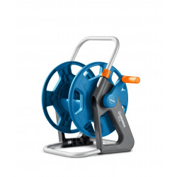 428450 Катушка для шлангов GRINDA HR-45, для шлангов 45м x 1/2″ и 20м х 3/4″, стальные опоры, пластиковый барабан, ProLine