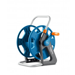 428451 Катушка для шлангов GRINDA HR-60, для шлангов 60м x 1/2″ и 30м х 3/4″, стальные опоры, пластиковый барабан, ProLine