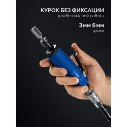64333 Прямая цанговая пневмошлифмашина ЗУБР ПРОФЕССИОНАЛ