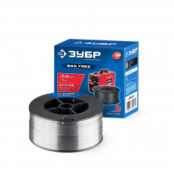 40080-0.8-1 Порошковая сварочная проволока (с флюсом) ЗУБР П-СП, d 0.8 мм, 1 кг, тип E71T-GS, Профессионал