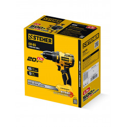 CB-65 бесщеточная дрель-шуруповерт STEHER 20 В, 65 Н·м, без АКБ (LMS)