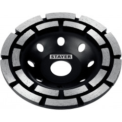 33381-125_z02 Алмазная шлифовальная чашка двухрядная STAYER Double, d 125 мм