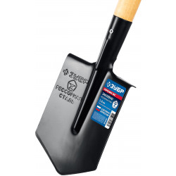 39458 Туристическая лопата ЗУБР ПРОФИ-5С, 150х185х510мм, полотно рессорная сталь 1.6мм закалено, дерев. черенок высш. сорт