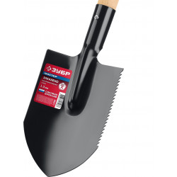 39571 Туристическая лопата ЗУБР МАСТЕР, 210х154х550мм, полотно 1.5мм, закалено, дерев. черенок высш. сорт