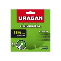 36705-115 Диск алмазный отрезной сегментный URAGAN UNIVERSAL 115 мм