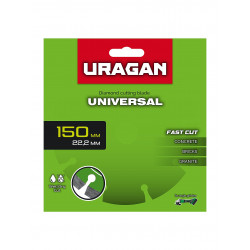 36705-150 Диск алмазный отрезной сегментный URAGAN UNIVERSAL 150 мм