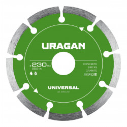 36705-230 Диск алмазный отрезной сегментный URAGAN UNIVERSAL 230 мм