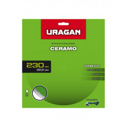 36707-230 Диск алмазный отрезной сплошной URAGAN CERAMO 230 мм