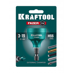 26200 Фаскосниматель для закалённой стали KRAFTOOL FAZER, 3-19 мм