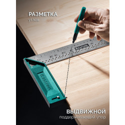 3449-40 Высокоточный разметочный столярный угольник KRAFTOOL SR-40, 400 мм