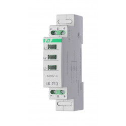 LK-713GGG-3 Указатель напряжения EA04.007.033 (30..130 В AC/DC; 3 зеленых светодиода)