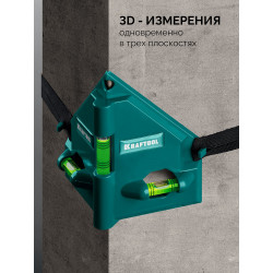 34788_z01 Магнитный угловой уровень, 3 глазка, KRAFTOOL POST-LEVEL