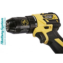 Дрель аккумуляторная б/щ Hanskonner 1BatterySystem HCD2065BL