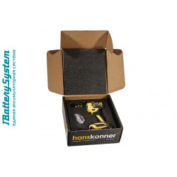 Дрель аккумуляторная б/щ Hanskonner 1BatterySystem HCD2065BL