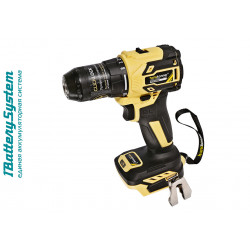 Дрель аккумуляторная б/щ Hanskonner 1BatterySystem HCD2065BL