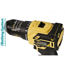 Дрель аккумуляторная б/щ Hanskonner 1BatterySystem HCD2065BL