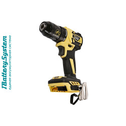 Дрель аккумуляторная б/щ Hanskonner 1BatterySystem HCD2065BL