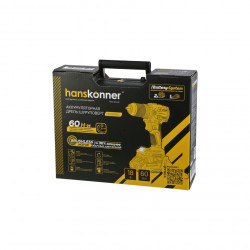 Дрель аккумуляторная б/щ Hanskonner 1BatterySystem HCD2065C
