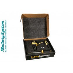 Аккумуляторный шуруповерт Hanskonner HCD18165BL 1BatterySystem