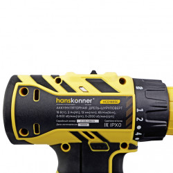 Аккумуляторный шуруповерт Hanskonner HCD1865C 1BatterySystem