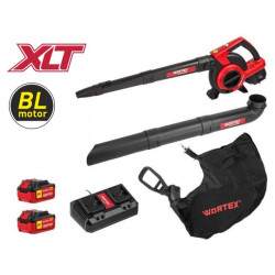 Аккум. воздуходувка WORTEX BB 2536-1 D в кор. ALL1 XLT SET БЕСЩЁТ.ДВИГ., 18В+18В, 2акб, 4 Ач, мак (36 В (2х18 В), макс.объем возд. потока 550 м куб/ч, 1333418