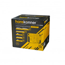 Бензогенератор инверторный Hanskonner 3.5кВт HPG-3500I