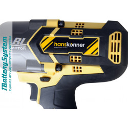 Аккумуляторный ударный гайковерт Hanskonner HCD18100S 1BatterySystem
