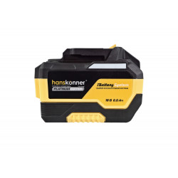 Аккумулятор Hanskonner 18 В, 1BatterySystem, 6.0 Ач HBP2006