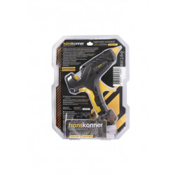 Пистолет клеевой 100 Вт, 2 PTC, 2 сменных сопла, 4 стержня Hanskonner HGG11100