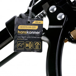 Пистолет для герметика, 310мл, усиленный, тонкая настройка давления, hanskonner HK1073-04-225