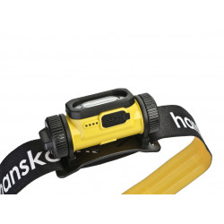 Фонарь налобный аккумуляторный 400лм (турбо 630лм), COB светодиод, 4 режима, Hanskonner HK4052-01-01