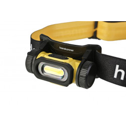 Фонарь налобный аккумуляторный 400лм (турбо 630лм), COB светодиод, 4 режима, Hanskonner HK4052-01-01