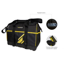 Сумка для инструментов, код. замок, 38 карманов, пластиковое дно, Hanskonner HKTB0138