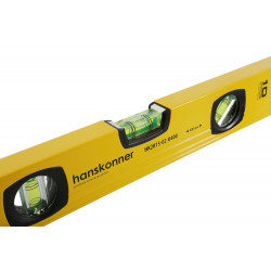 Уровень 400 мм, фрезеров., 3 глазка (1 зеркальн.), точн. 0.5мм/м, Hanskonner HK2015-02-0400