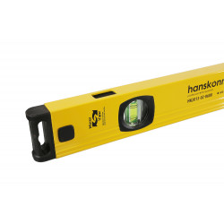 Уровень 600 мм, фрезеров., 3 глазка (1 зеркальн.), точн. 0.5мм/м, Hanskonner HK2015-02-0600