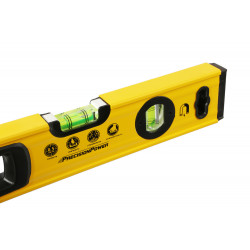 Уровень 400 мм, фрезеров., магнитный, 2 глазка, точность 0.5мм/м, Hanskonner HK2015-01-0400