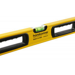 Уровень 600 мм, фрезеров., магнитный, 3 глазка, точность 0.5мм/м, Hanskonner HK2015-01-0600