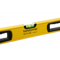 Уровень 800 мм, фрезеров., магнитный, 3 глазка, точность 0.5мм/м, Hanskonner HK2015-01-0800