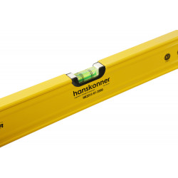 Уровень 2000 мм, фрезеров., магнитный, 3 глазка, точность 0.5мм/м, Hanskonner HK2015-01-2000