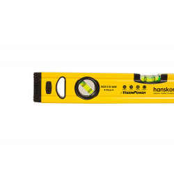 Уровень алюм., 400мм, 3 колбы (одна светится), 0.5 мм/м, hanskonner HK2015-05-0400