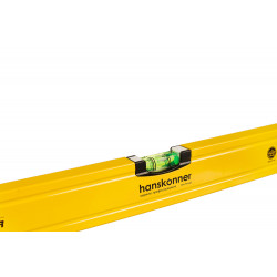 Уровень алюм., 1000мм, 3 колбы (одна светится), 0.5 мм/м, hanskonner HK2015-05-1000