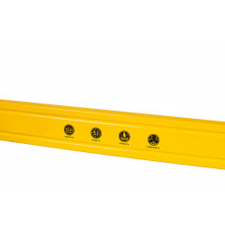 Уровень алюм., 1000мм, 3 колбы (одна светится), 0.5 мм/м, hanskonner HK2015-05-1000