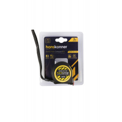 Рулетка 3x16мм, 2 стопа, компактный корпус, мощный магнит, Hanskonner HK2010-03-3-16